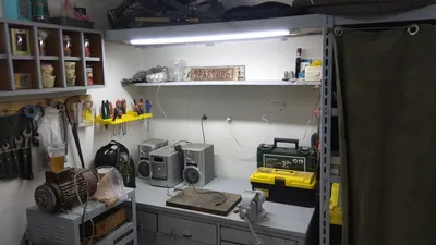 Новое освещение в гараже : r/garageporn