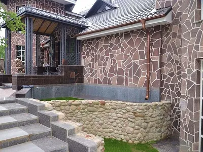 Искусственный камень из бетона (concrete stone wall) — Танвальд, Дикий  камень - Современный дом