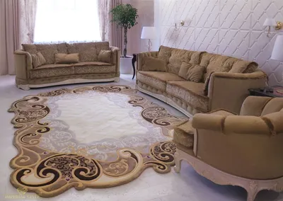 Овальный ковер DOKU 9354A - CREAM / BEIGE O (Турция) – купить в Москве в  магазине Star-Carpet