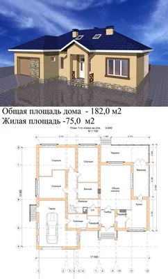 Готовый проект дома Z203 с ценой, реализация и интерьер | 1house.by