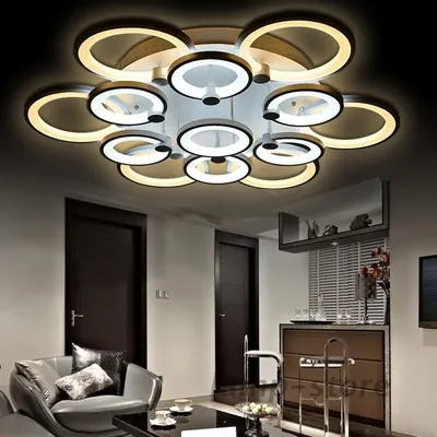 Acrylic Modern LED Ceiling Light For Living Room Bedroom Chandelier Lamp |  eBay