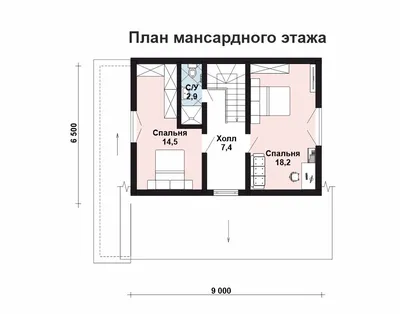 Как сделать мансарду комфортней? Готовые проекты домов с мансардой в  каталоге Z500