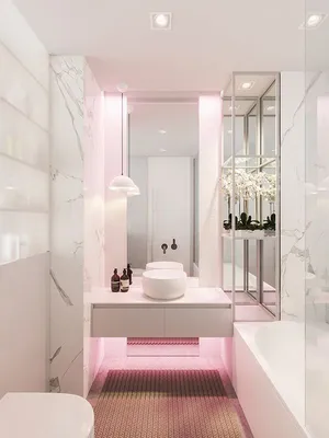 Бело розовая ванная комната | Bathroom design luxury, Bathroom interior  design, Modern bathroom design