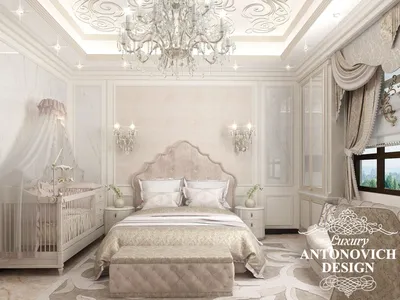 Уютная спальня совмещенная с детской - Luxury Antonovich Design