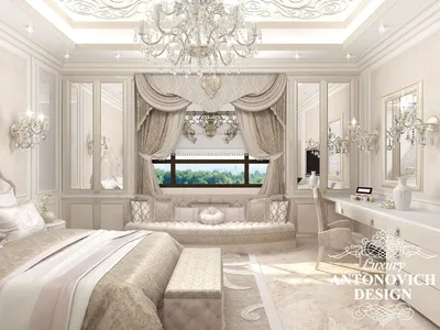 Уютная спальня совмещенная с детской - Luxury Antonovich Design