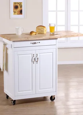 Тумба на кухню | Stools for kitchen island, Mobile kitchen island, White  kitchen island