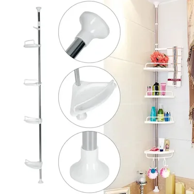 Угловая полка для ванной комнаты (320х43см) Multi Corner Shelf GY-188,  Белая – фото, отзывы, характеристики в интернет-магазине ROZETKA от  продавца: WOLFSHOP | Купить в Украине: Киеве, Харькове, Днепре, Одессе,  Запорожье, Львове