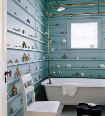 Svetlana Nezus Portfolio: Children's bathroom in a marine style. Детская ванная  комната в морском стиле