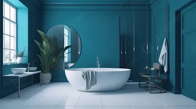 Ванная комната в синих тонах: 10 идей для декора | myDecor