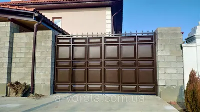 Уличные откатные ворота DoorHan с калиткой 2200x3500 – купить в Обнинске по  выгодной цене от производителя