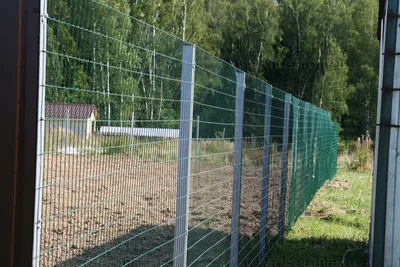 Забор из сварной оцинкованной сетки - цена с установкой в Москве - Заборкин