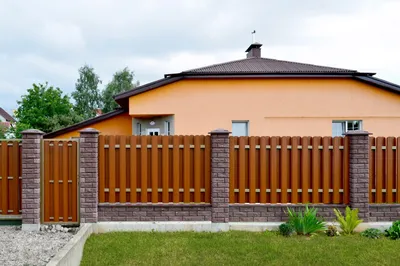 100+ Идей !!! | Красивый забор для частного дома (фото) | Modern fence  design, House fence design, Fence design